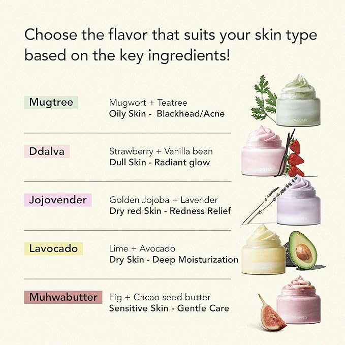 WHIPPED Cream Facial Cleanser Mugtree - Mugwort & Teatree Face Wash - For Oily Skin, Sebum & Pore Care - Moisturizing Face Cleanser, Niacinamide, Hyaluronic Acid, Vegan Korean Skincare, 4.5 oz