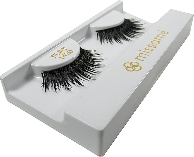 MissamΓ© FLIRT Deluxe Party False Eyelashes Set Handmade with Premium Synthetic Fibers, Black, 3 Pairs