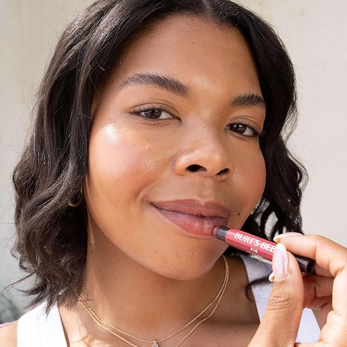 Burt's Bees Lip Shimmer Peony; Warm, Luminescent Color; High Impact, Instant Moisture; with Shea and Cocoa Butters; 100% Natural Origin; 0.09 Ounce (Pack of 1)(Packaging May Vary)