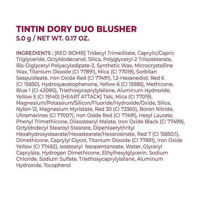 COLORGRAM TINTIN DORY DUO BLUSHER 05 RED HEART DUO