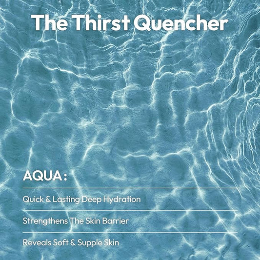 LAPCOS Aqua Sheet Mask, Hydrating Daily Face Mask with Seawater and Plankton Extract to Nourish Skin, Korean Beauty Favorite, 5-Pack