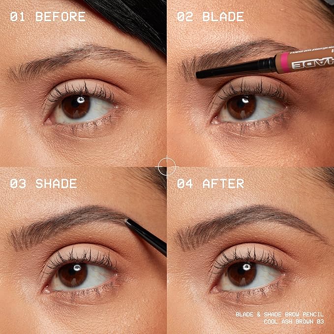 NYX PROFESSIONAL MAKEUP Blade & Shade Brow Pencil, Nano Mechanical Eyebrow Pencil, Up to 16HR Make Up Wear - Rich Auburn