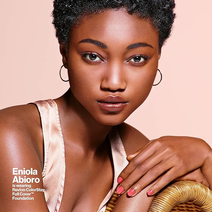 Revlon ColorStay Full Cover Longwear Matte Foundation, Heat & Sweat Resistant Lightweight Face Makeup, Early Tan (390), 1.0 oz