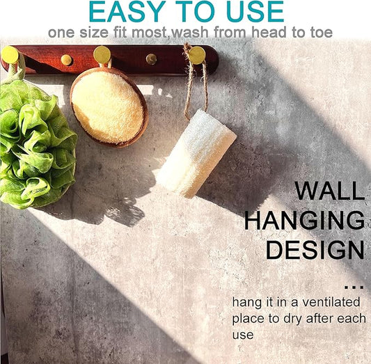 2 PCS Exfoliating Body Spa Bath Mitt for Men & Women - Loofah Sponge Brushes Pouf Bath Mesh Brush - Shower Scrubber Remove Dead Skin 5Γ7inchs