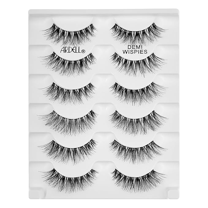 Ardell False Eyelashes Demi Wispies Black, 1 pack (6 pairs per pack)