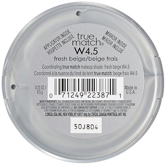 LβOrΓ©al Paris True Match Super-Blendable Powder, Fresh Beige, 0.33 oz.