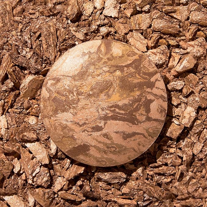 LAURA GELLER NEW YORK Get Glowing Kit (2pc): Baked Balance-n-Glow Illuminating Powder Foundation, Tan + Airbrush Kabuki Makeup Brush