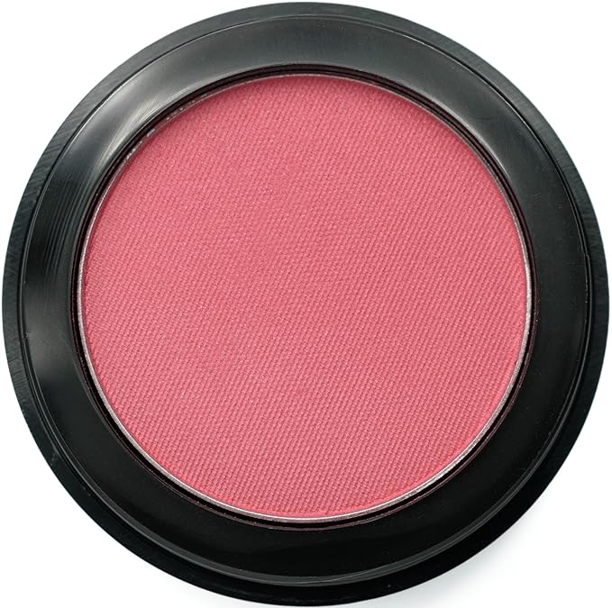 Tulip Deep with Tints of Coral Red Purple Magenta Blush Pressed Cheek Blush Color Contour Powder, Talc & Paraben Free, 4 Grams, No Animal Testing & Cruelty Free