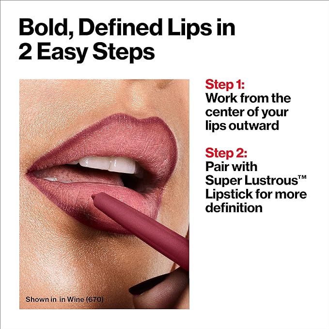 Revlon Colorstay Lip Liner Makeup with Built-In Sharpener, Longwear Rich Colors, Smooth Application, 679 Soft Pink, 0.01 oz