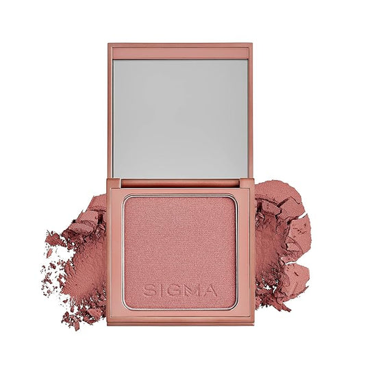Sigma Beauty Pomegranate Pink Matte Blush Palette - Long Lasting Blush Pressed Powder - Gluten Free, Cruelty Free, Vegan Makeup Palette - Nearly Wild