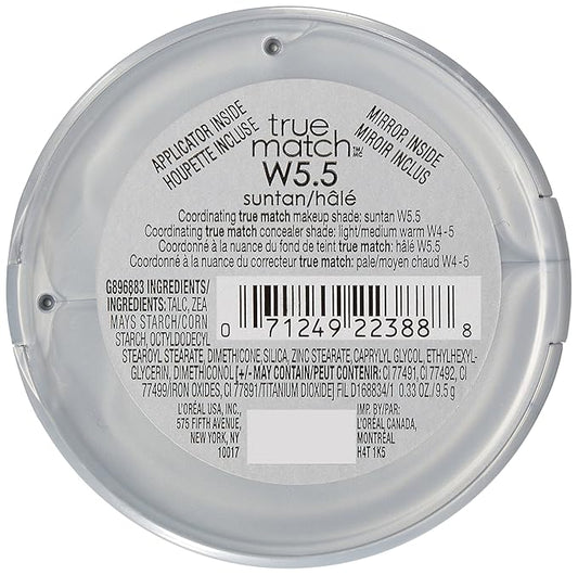 LβOrΓ©al Paris True Match Super-Blendable Powder, Suntan, 0.33 oz.