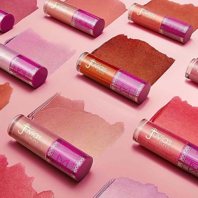 Juvia's Place Blushed Liquid BlushLighter Pink Lady Glow - Liquid Blush for Cheeks with Luminous Glow, Long-Wearing, Buildable & Highly-Pigmented Makeup Blush, Easy to Blend Blush