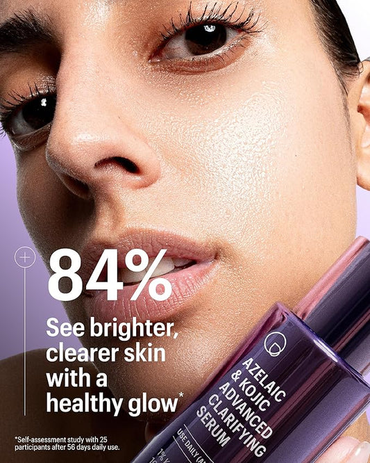 Allies of Skin Azelaic & Kojic Clarifying Face Serum | Clinically Proven for Acne & Blemish Prone Skin |10% Azelaic Acid Treats Pigmentation and Redness | Targets Pores & Uneven Skin Texture (1 Fl oz)