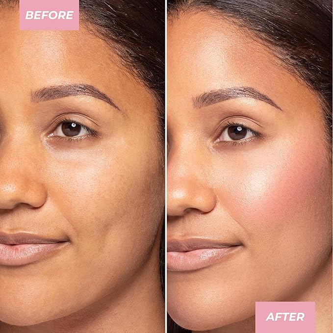 MCoBeauty Super Glow Blush Drops, Rose Pink, Luminous Flush for Radiant Cheeks, Vegan, Cruelty Free Cosmetics