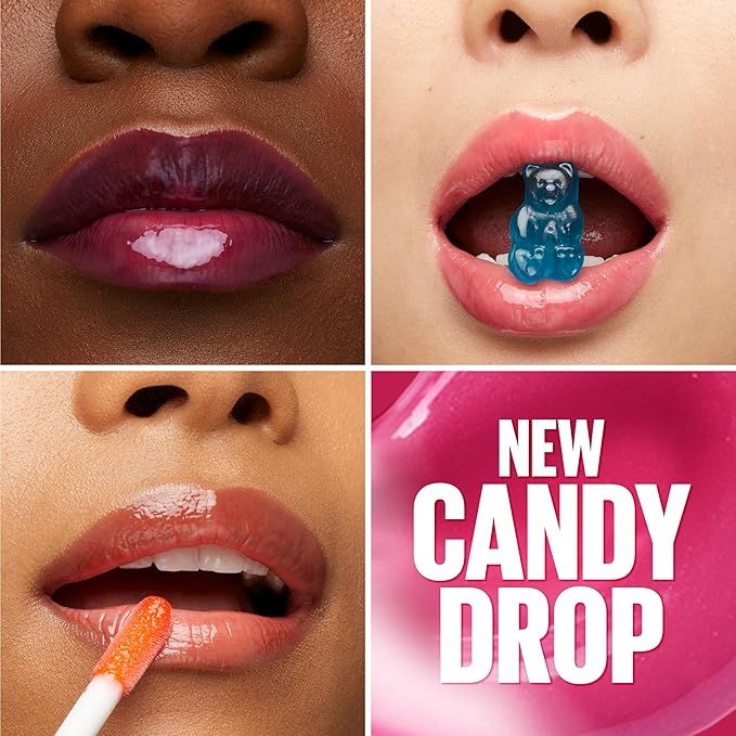 MAYBELLINE New York Lifter Gloss Hydrating Lip Gloss with Hyaluronic Acid, Gummy Bear, Sheer Light Pink, 1 Count (Pack of 5)