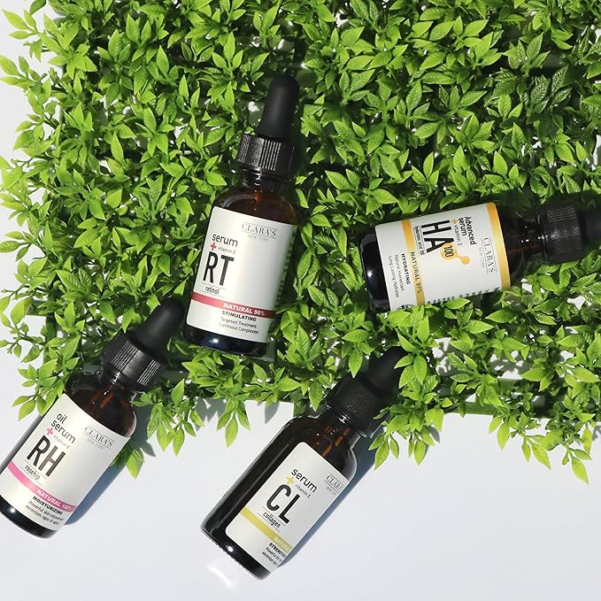 CLARA'S NEW YORK 100% Natural Rosehip Facial Oil Serum with Vitamin E β Hydrating, Anti-Aging Face Oil for Fine Lines & Wrinkles β Lightweight, Non-Greasy β 30ml β Made in USA