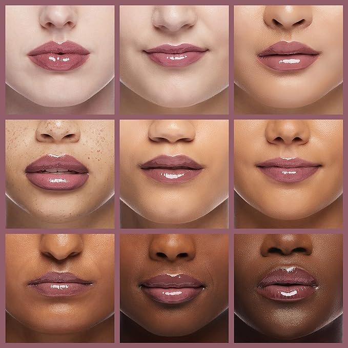 Rimmel Stay Glossy Lip Gloss - Non-Sticky and Lightweight Formula for Lip Color and Shine - 290 Date Night, .18oz