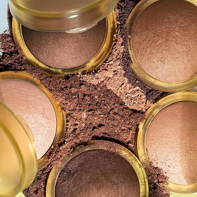 Kosas Sun Show Glowy Warmth Baked Bronzer - Contouring Powder for Cheekbones, Nose & Jawline - Enriched with Concentrated Fatty Acids - Talc-Free, Vegan & Hypoallergenic - Paradise