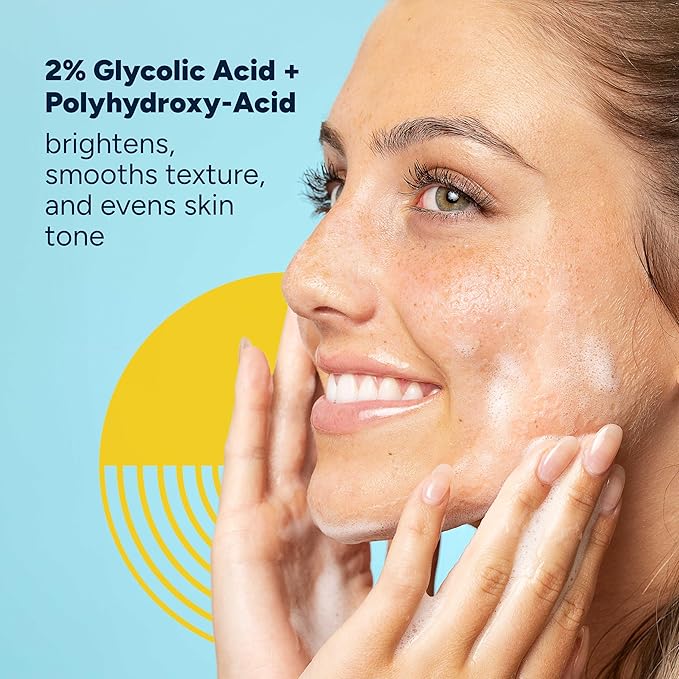 Dickinsonโs Witch Hazel Exfoliating Bubble Toner with 0.5% Salicylic Acid, Glycolic Acid & Niacinamide | Clears Pores, Smooths Texture, Brightens Skin | Alcohol-Free, Fragrance-Free | 5 Fl Oz