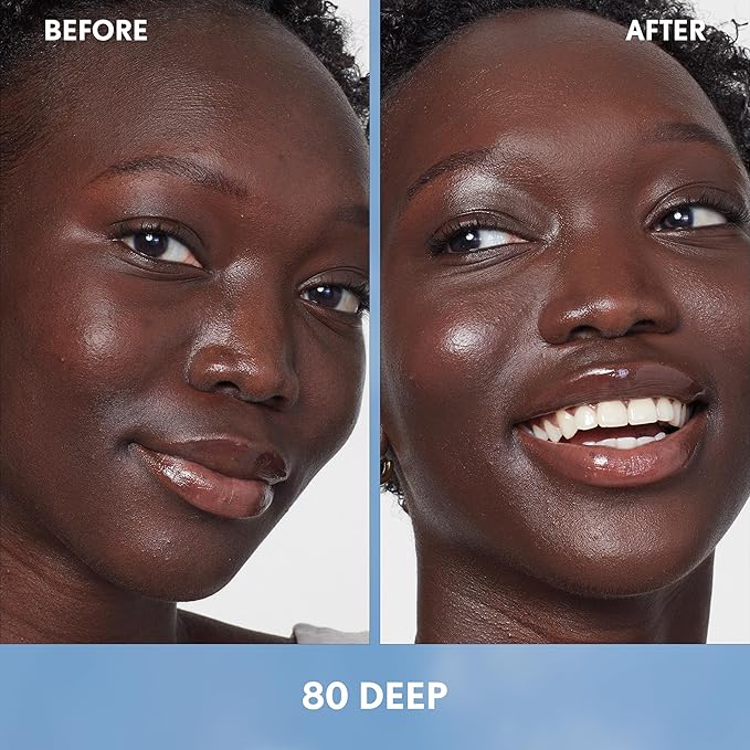 Covergirl Simply Ageless Skin Perfector Essence Foundation, 80 Deep, Tinted Skincare Makeup Hybrid, Sheer Tint, Radiant Finish, Glowy Finish, Vegan Formula, 1.0oz