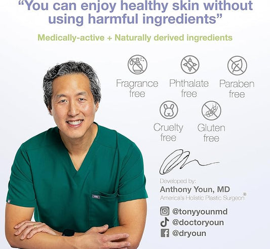 YOUN Beauty Green Tea Toner Face Mist Spray | Alcohol-Free, pH-Balancing & Hydrating Toner with Green Tea and Chamomile Extracts by Dr. Anthony Youn (180ml)