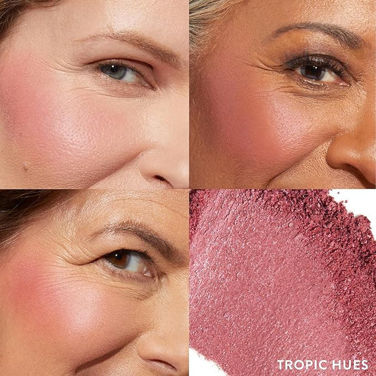 LAURA GELLER NEW YORK Baked Blush-n-Brighten Marbleized Blush for Cheeks - Tropic Hues - Satin Finish - Buildable Color