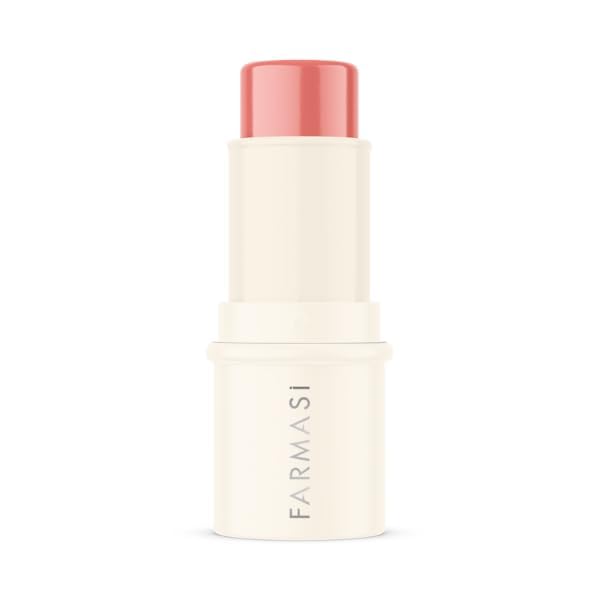 FARMASi Blush Stick, Radiant & Cheerful – Vitamin E-Infused, Comfortable Matte for Lips & Cheeks, 0.14 oz / 4 g, Joy