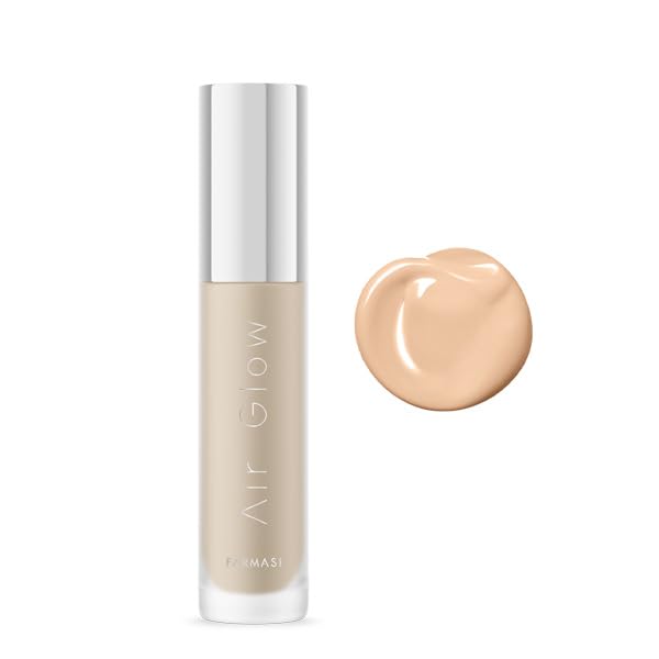 Farmasi Air Glow Foundation, Deeply hydrating and Lightweight Skincare Effects, Sea-Water formula, Natural-looking Skin Hydrated Softer and Smooter, Buildable Hylauronic Coverage 1 Fl Oz / 30 ML - N07