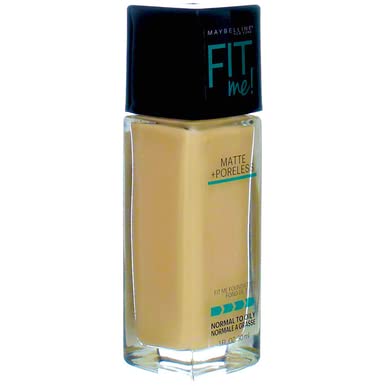 Maybelline New York Fit Me! Matte + Poreless Foundation, Classic Ivory [120] 1 oz (Pack of 5)