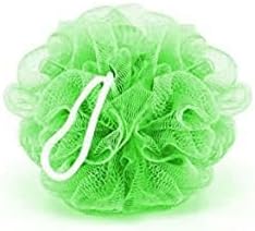 Baul Service and Supply -Loofah Bath & Shower Sponge- Back & Body Soft Mesh Exfoliating Scrubber Used for All Skin Types [Unisex Adults/Unisex Kids] (Green)