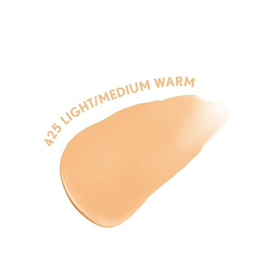COVERGIRL Clean Fresh Blurring Skin Tint with SPF 30, 425 Light/Medium Warm, Liquid Foundation, Soft Matte Finish, Smooths, Brightens, Blurs Pores, Mineral Sunscreen, Vegan Formula