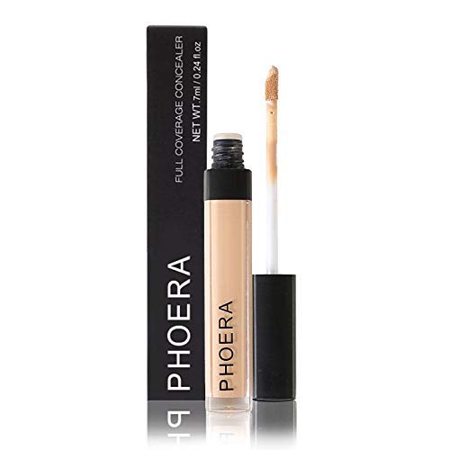 AQUAPURITY PHOERA Liquid Concealer Full Coverage Makeup Face Moisturizer Foundation Conceal Under Eye Dark Circles (108 AMANDE)