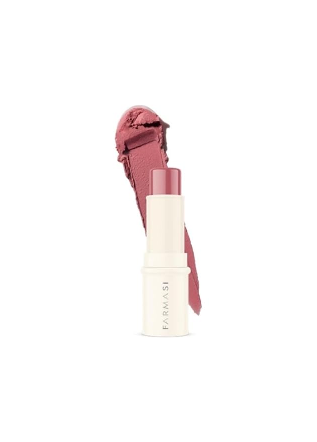 FARMASi Blush Stick, Vibrant & Bold – Vitamin E-Enriched, Dermatologically Tested Matte Finish for Lips & Cheeks, 0.14 oz / 4 g, Play