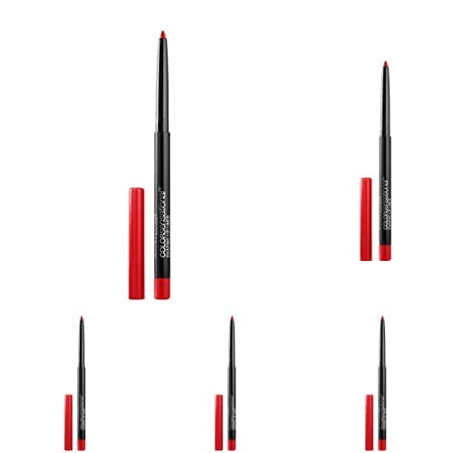 Maybelline Color Sensational Shaping Lip Liner with Self-Sharpening Tip, Very Cherry, Red, 0.01 oz (Pack of 5)