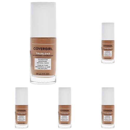 COVERGIRL truBlend Liquid Foundation Makeup Honey Beige D3, 1 oz (packaging may vary) (Pack of 5)