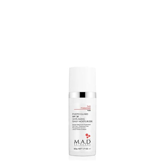 M.A.D SKINCARE MAXIMUM ACTIVE DERMACEUTICALS SOLAR PROTECTION: Photo Guard SPF 30 Anti-Aging Daily Moisturizer - 50g