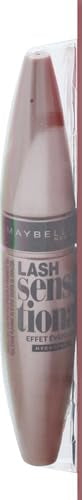 Maybelline Lash Sensational Waterproof Mascara, Lengthening and Volumizing for a Full Fan Effect,Very Black, 1 Count (Pack of 2)