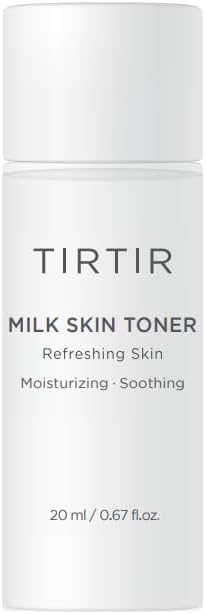 TIRTIR Milk Skin Rice Toner | Deep Moisturizing, Hydrating Toner for face, Niacinamide, Ceramide, Rice Bran Extract, Nature-Oriented Ingredients for Korean Skin Care, Vegan, 0.67 Fl Oz
