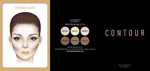 Elizabeth Mott Bronzer Contour Palette with Highlighting Powder – 6 Blendable Shades for Natural Glow – Long-Lasting, Lightweight, Cruelty-Free & Paraben-Free Makeup Contouring Kit for All Skin Tones