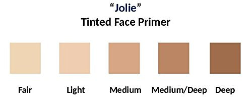 Jolie Tinted Foundation Face Primer SPF 20 Sunscreen, Subtle Radiance/Supreme Hydration - All Skin Types (Medium)