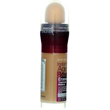 Maybelline New York Instant Age Rewind Eraser Treatment Makeup, Sandy Beige [220] 0.68 Ounce