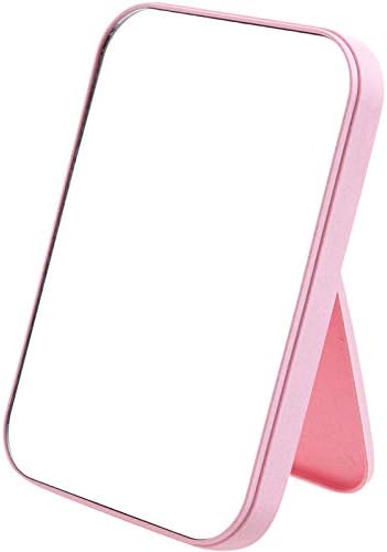 Coobbar Foldable Princess Mirror - Portable, Simple & Square - Perfect for Women (Pink)