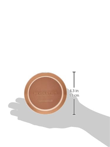 Makeup Revolution Mega Bronzer Powder, Matte Finish, For Light To Deep Skin Tones, Vegan & Cruelty Free, Cool, 0.52 oz/15g