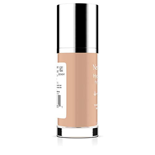 Neutrogena Hydro Boost Hydrating Tint Foundation Makeup for Dry Skin, with Hyaluronic Acid, Lightweight Oil-Free Water Gel, Non-Comedogenic, 30 Buff Color, 1.0 fl. oz