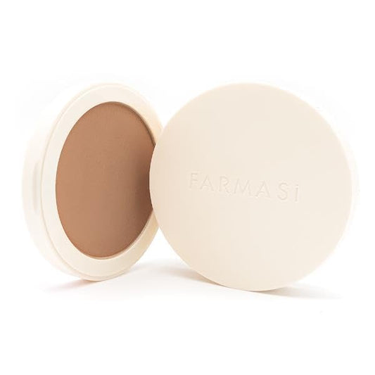 FARMASi Powder Bronzer Blush Skin Makeup, Highly Pigmented, Cushiony Formula with Nourishing Vegetable Squalene and Smooth-Satin Finish, Refreshing Moisture Boost 0.4 Fl Oz /12g -03 Rio