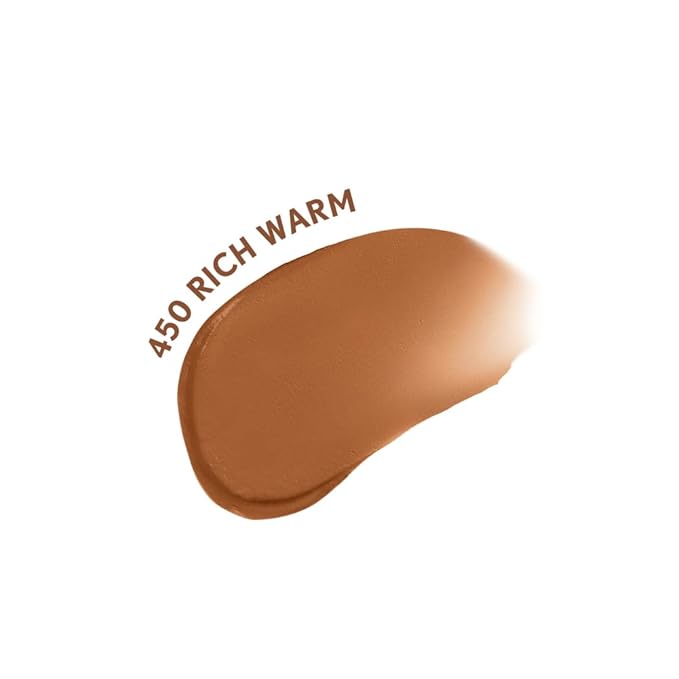 COVERGIRL Clean Fresh Blurring Skin Tint with SPF 30, 450 Rich Warm, Liquid Foundation, Soft Matte Finish, Smooths, Brightens, Blurs Pores, Mineral Sunscreen, Vegan Formula