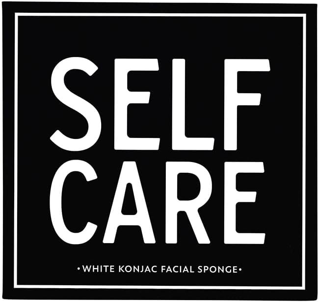 Facial Self Care Boxed Konjac Sponge, 3.5-Inch, Charcoal