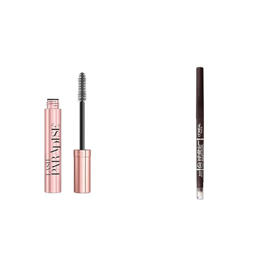 L'Oreal Paris Voluminous Mascara and Infallible Mechanical Eyeliner Pencil Bundle, 1 Count Each