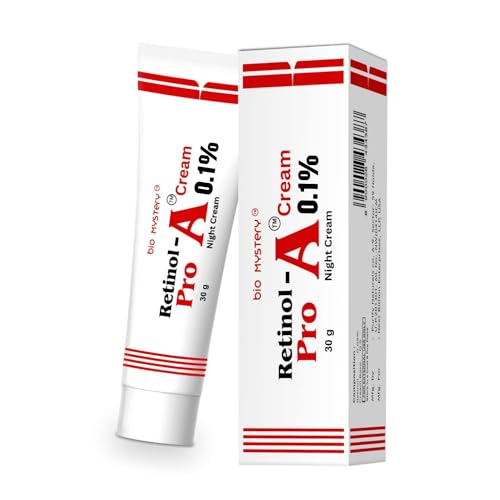 Bio Mystery Retinol Pro Night Cream 0.1 (30 Gram / 1.0 Oz) for Beginners Pro Night Cream, Face Moisturizer for Wrinkle Reduction, Non-Greasy Formula for Daily Use 1.0 Oz