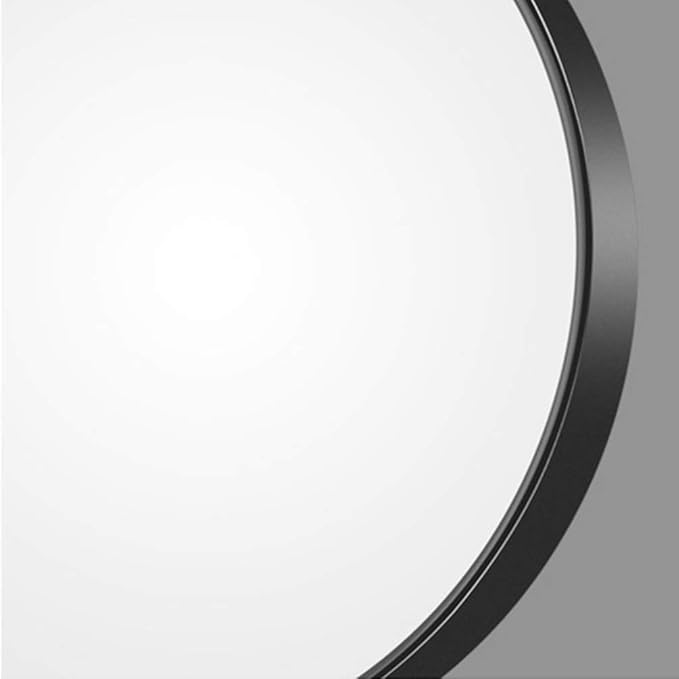 8. 8cm 10X Magnifying Glass Mirror Small Round Wall Mirror Cosmetic Makeup Mirror Pocket Mirror Bathroom Mirror with Suction Cups (Black)